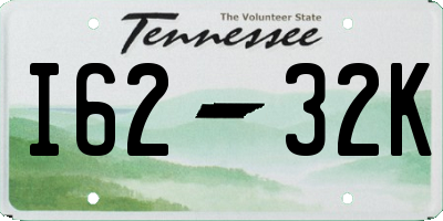 TN license plate I6232K