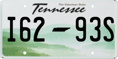 TN license plate I6293S