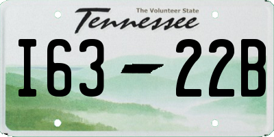 TN license plate I6322B