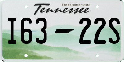 TN license plate I6322S
