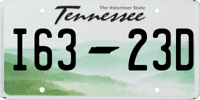 TN license plate I6323D