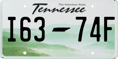 TN license plate I6374F
