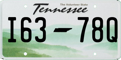 TN license plate I6378Q