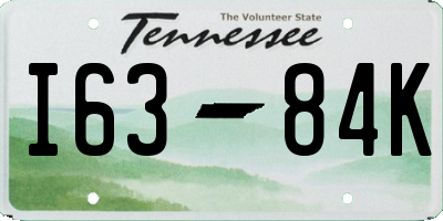 TN license plate I6384K