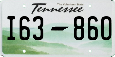 TN license plate I6386O