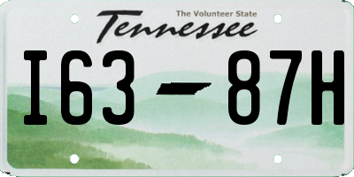 TN license plate I6387H