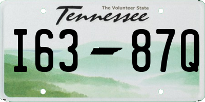 TN license plate I6387Q