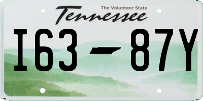 TN license plate I6387Y