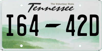 TN license plate I6442D