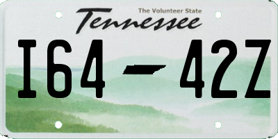 TN license plate I6442Z