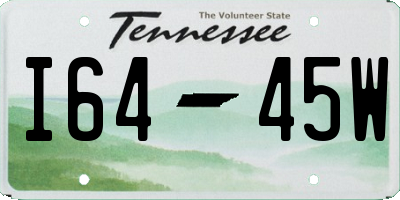TN license plate I6445W