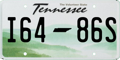 TN license plate I6486S