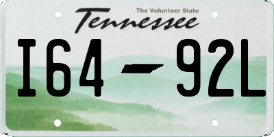 TN license plate I6492L