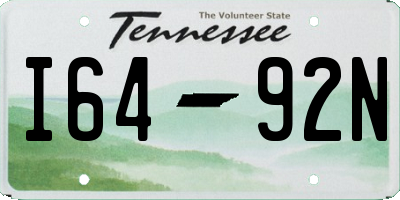 TN license plate I6492N