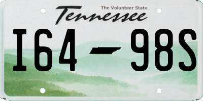 TN license plate I6498S