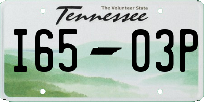 TN license plate I6503P