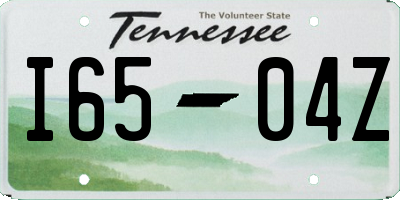 TN license plate I6504Z