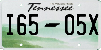 TN license plate I6505X