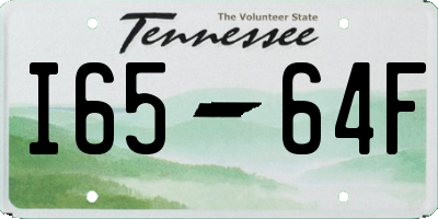 TN license plate I6564F