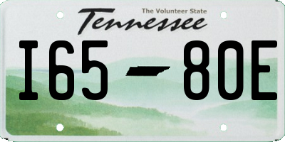 TN license plate I6580E