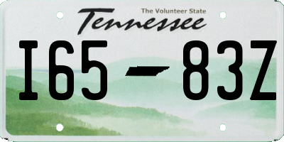 TN license plate I6583Z