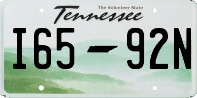TN license plate I6592N