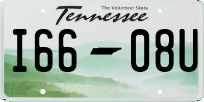 TN license plate I6608U
