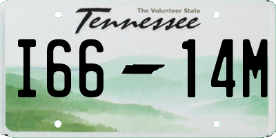 TN license plate I6614M
