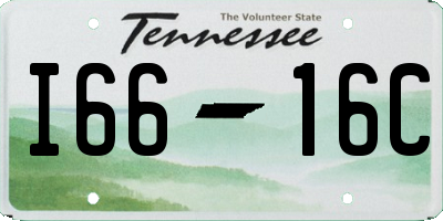 TN license plate I6616C