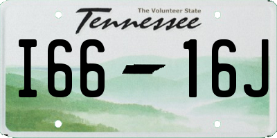 TN license plate I6616J