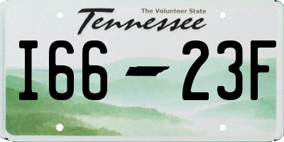TN license plate I6623F