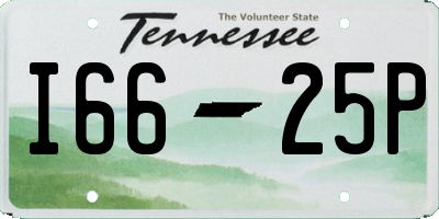 TN license plate I6625P