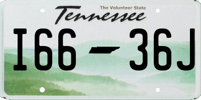 TN license plate I6636J