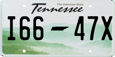 TN license plate I6647X
