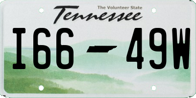 TN license plate I6649W