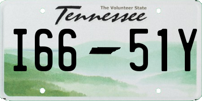 TN license plate I6651Y