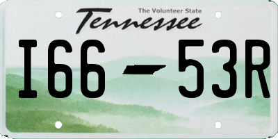 TN license plate I6653R