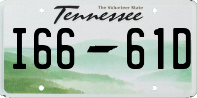 TN license plate I6661D
