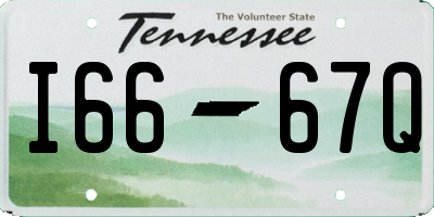 TN license plate I6667Q