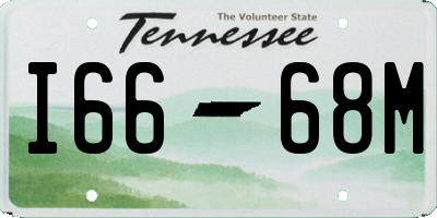 TN license plate I6668M