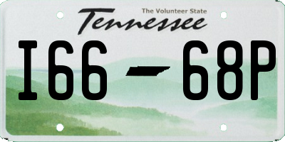 TN license plate I6668P
