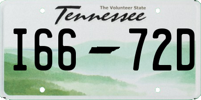 TN license plate I6672D
