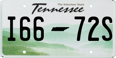 TN license plate I6672S