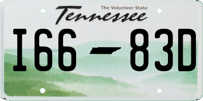 TN license plate I6683D