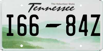 TN license plate I6684Z