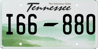 TN license plate I6688O
