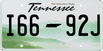 TN license plate I6692J