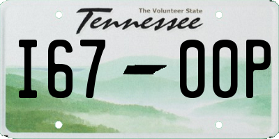 TN license plate I6700P