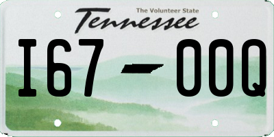 TN license plate I6700Q