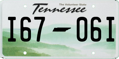 TN license plate I6706I